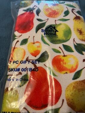 Smart Home Fruit Print Kitchen Towel - Multicolor